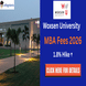 Woxsen University MBA Fee Structure 2026 Released; Academic Fees Up by 1.8%,
